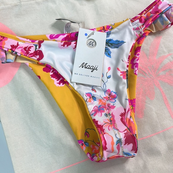 Maaji Swimwear new collection. Bottom is reversible it has two different prints. - Picture 3 of 4